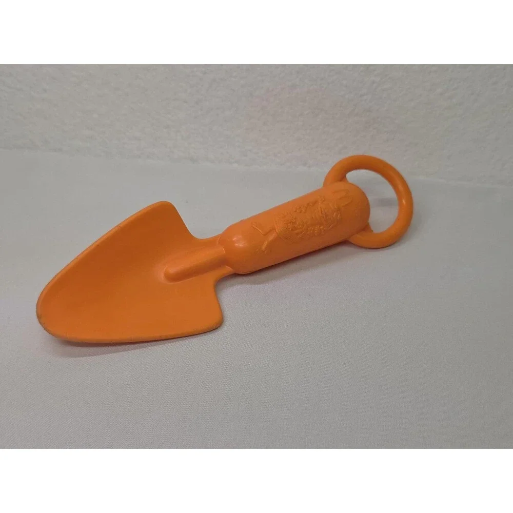 Vintage Collectable Kids Orange McDonalds Birdie the early bird garden shovel